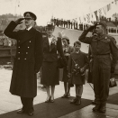 King Haakon returns to Norway 7 June 1945. Photo: the Royal Collections.